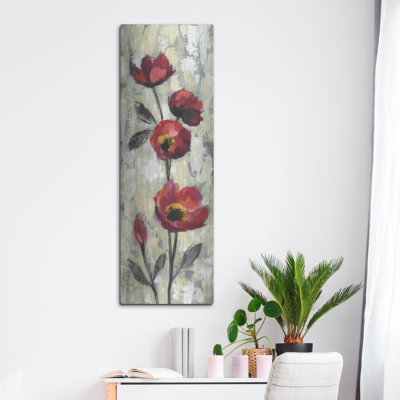 " Simple Red Floral I " by Silvia Vassileva