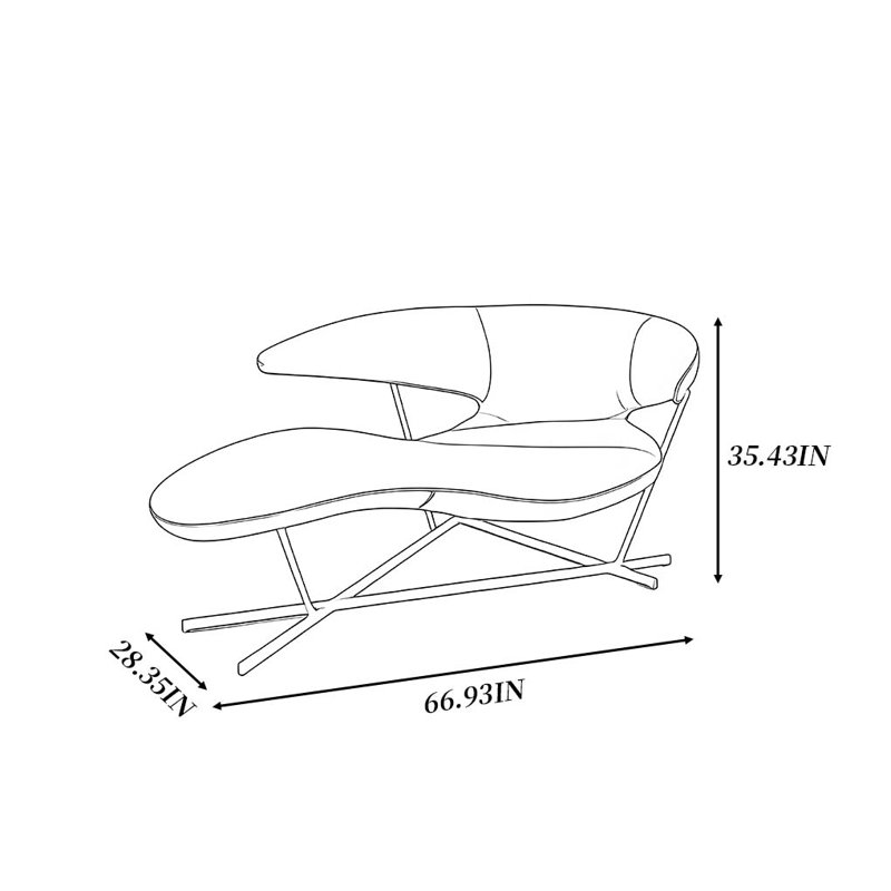 Méridienne minimaliste de style créatif