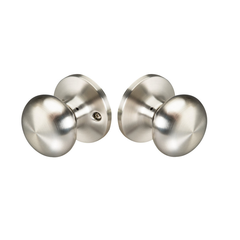 Edge Passage Lock with Sinclair Knob, Satin Nickel