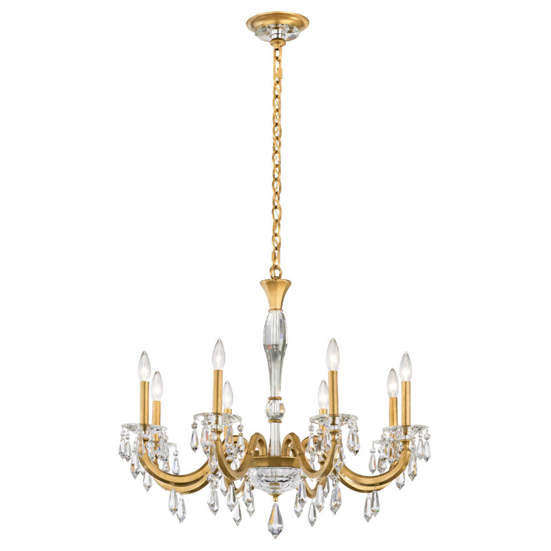 Napoli 8 - Light Chandelier, Heirloom Gold