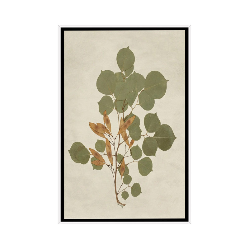 Botanical Leaves III, 101.6 cm H x 66.04 cm W x 4.445 cm D, White