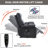 Leatheraire Heat Massage Dual Motor Infinite Position Up To 350 LBS Large Electric Power Lift Recliners With Hidden Cup Holders, Power-Remote, Medium-Firm And Heavy Duty-684718603