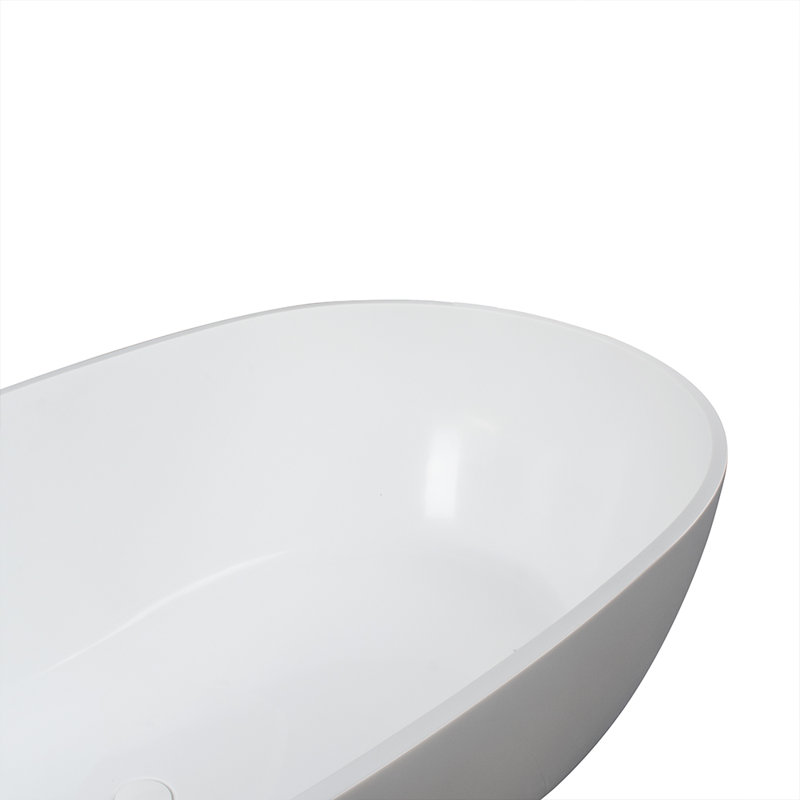 Baignoire de trempage autoportante de 59 po x 30 po Euthalia, Brillant