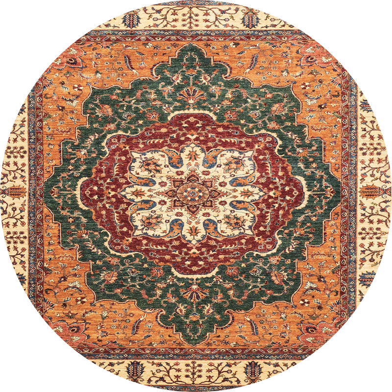 Abstract Indoor Rug, Round 3'