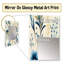 Aygiah Sandy Beige bord de mer bleu - miroir de plantes, botanique, naturel-821260903