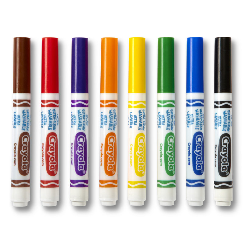 Washable Colouring Markers 8 Colours