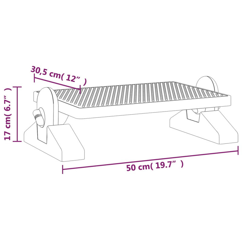 Symple Stuff HIPS (high Impact Polystyrene) Footrest