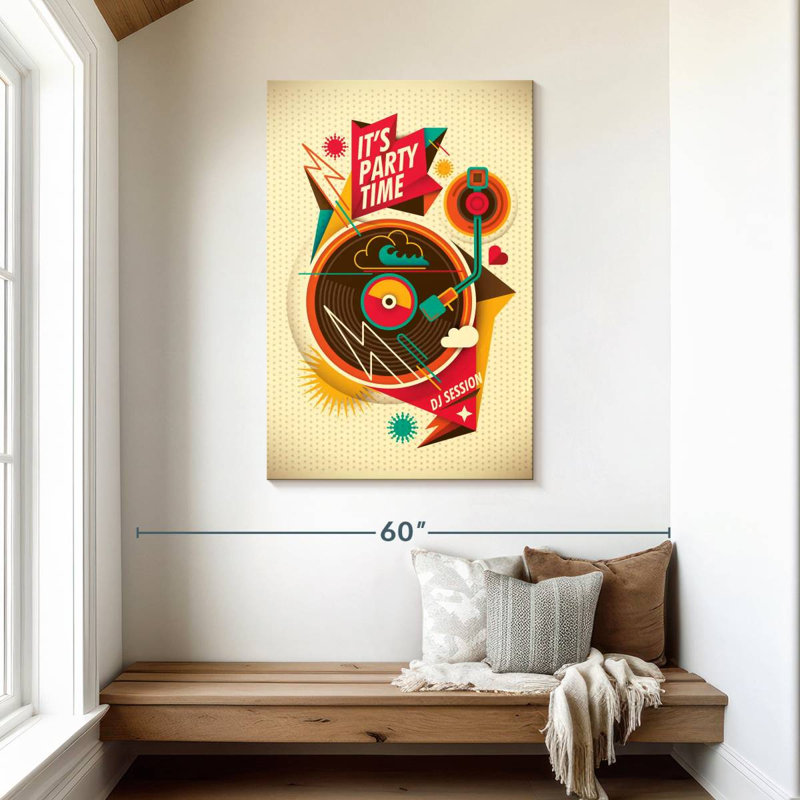 Abarca It's Party Time, 45" H x 30" W