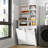 Pantry Storage Cabinet with  Open Shelve, Adjustable Shelf