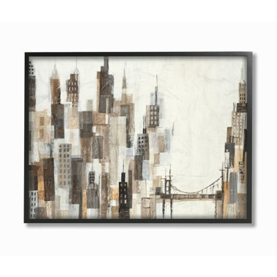 «Cityscape Abstract» par Third and Wall - reproduction d'art