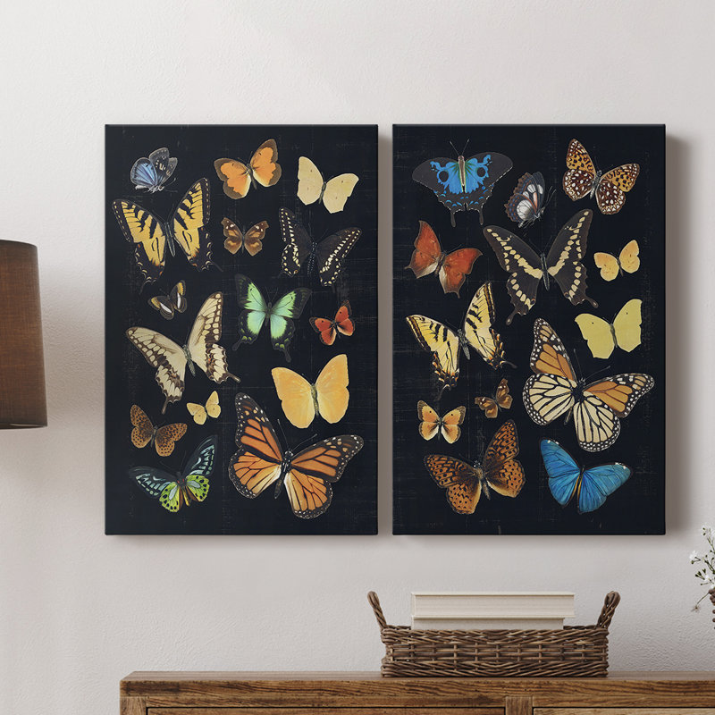 Toile tendue avec châssis Coll collection Flutter III - prêt à accrocher, H 12 po x l 16 po