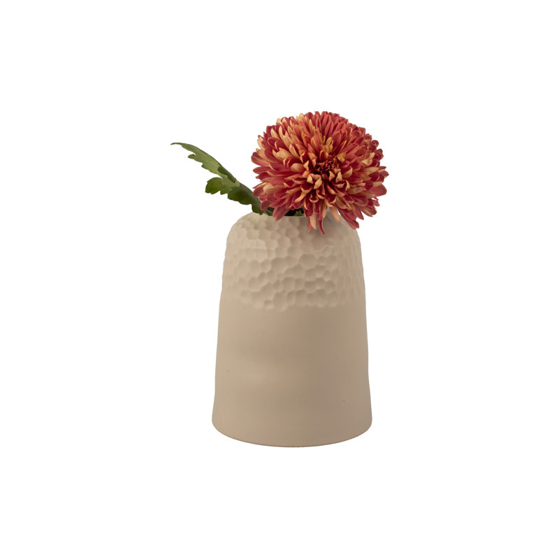 Ceramic Table Vase, 33cm H x 19cm W x 19cm D, Warm Grey