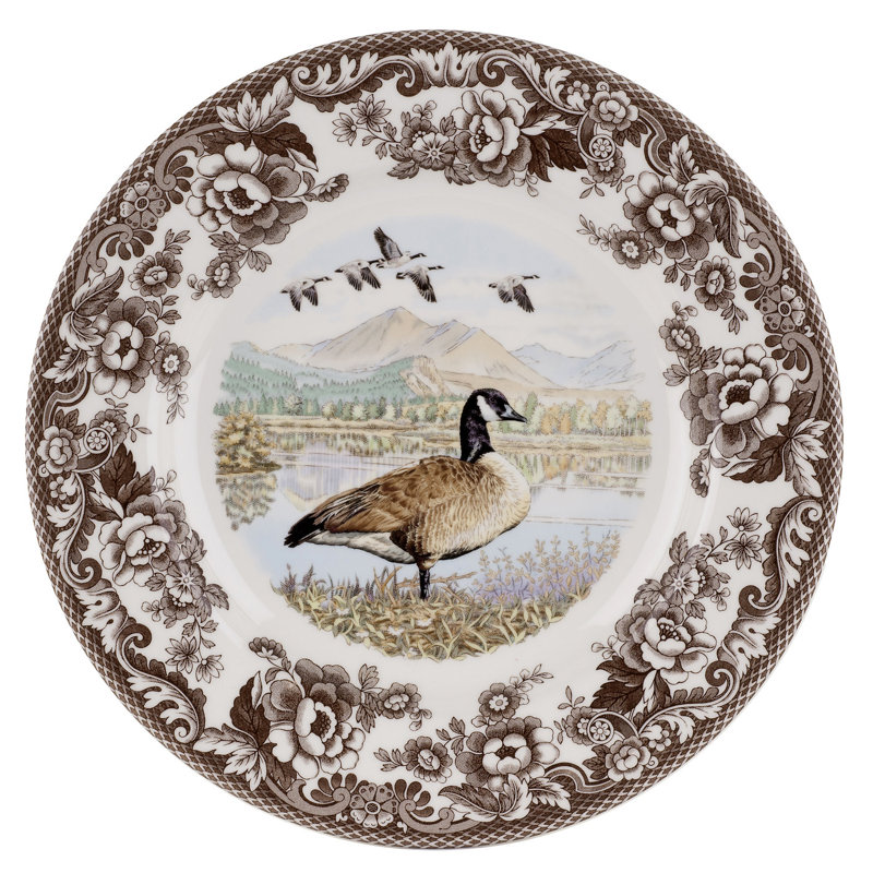 Spode Woodland Dinner Plate 10.5" Can Goose