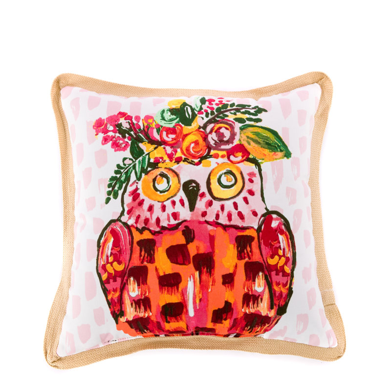 Housse de coussin d'extérieur hibou Terrasol