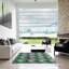 Tapis géométrique vert / gris-211676631