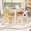 Ensemble de table et de chaises pour enfants, ensemble de 3 à 5 pièces pour table et chaises pour tout-petits, ensemble de table de jeu en bois