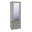 Apache 1 Mirrored Door, 1 Drawer, Compact Wardrobe, Pine, Waxed Finish, Corona Design-20658923