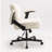 Criss Cross Chair With Wheels And Flip Arms-Comfy Fabric Cross Legged Office Chair-1365896352