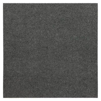 Carreau de tapis auto-adhésif en polyester de qualité supérieure 24 po x 24 po intérieur / extérieur (paquet de 15) (60 pieds carrés / boîte)