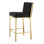 Scott Upholstered Stool with Metal Frame
