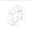 Console contemporaine avec deux tablettes ouvertes - et gris