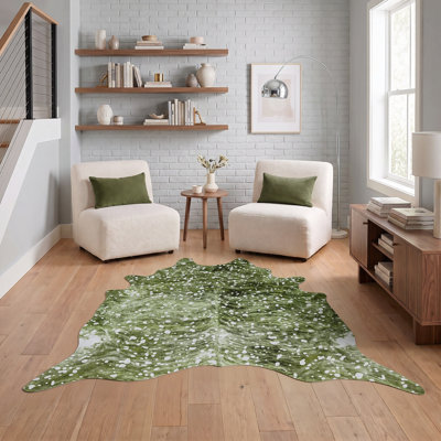 Tapis vert / blanc Robb