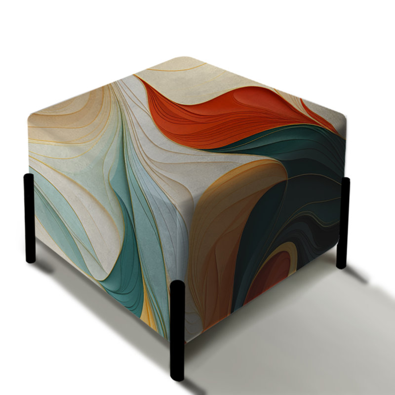 Chreiman - Eclectic Square Ottoman