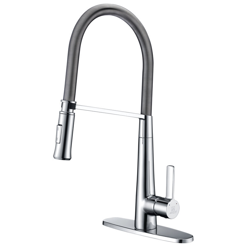 ANZZI Apollo Series Pull Down Kitchen Faucet, Polished Chrome
