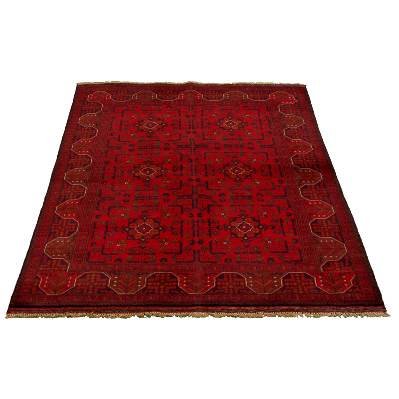 Tapis de zone en laine 5 pi x 6 pi 5 po main-of-kind-noué la 2010s esari turque Allaina