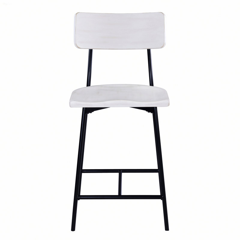 Chaise simple pour tabouret de comptoir moderne en bois et métal