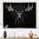 Orignal noir blanc majestueux noir et blanc - art mural orignal