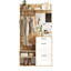 Hall Tree 100cm Wide with Bench and Shoe Storage