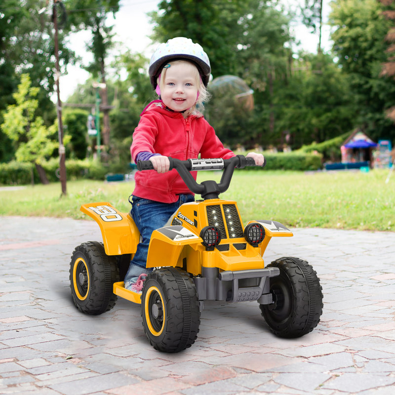 HOMCOM Battery Powered Ride On, Yellow