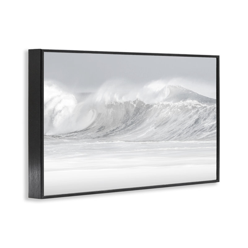 Giclée sur crête à la plage, conception de Maggie Olsen, Giclée encadrée noir minuit, H 12 po x l 18 po