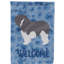 Caniche en polyester à 2 côtés 40 x 28 po standard welcome drapeau maison-957492978