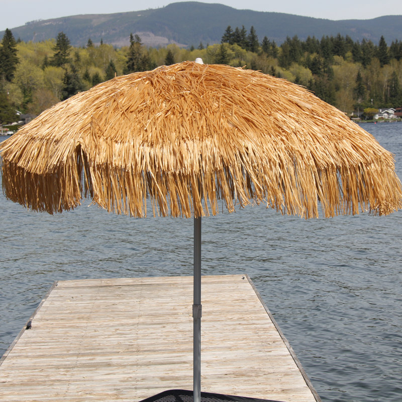 Palapa 60'' Tilt Beach Umbrella, Brown