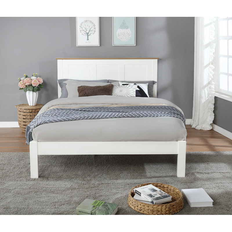 Lakendra Solid Wood Bed, King (150 x 200cm)