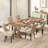  Upholstered Dining Chairs Set Tufted Wingback Chairs w/ Solid Wood Legs-517588982