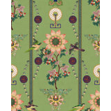 Chinese Garden Floral Wallpaper Roll