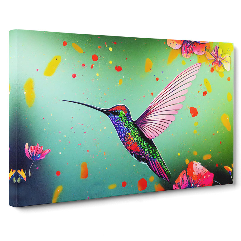 Hummingbird Vol.1 - Wrapped Canvas Print, 50cm H x 76cm W x 3cm D