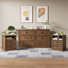 3 Pieces Bedroom Set, 6 Drawer Dresser And 2 Drawer Nightstands
