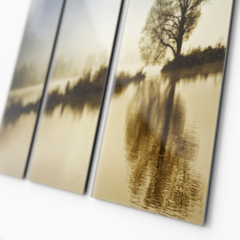 3 Piece No Frame Painting on Glass