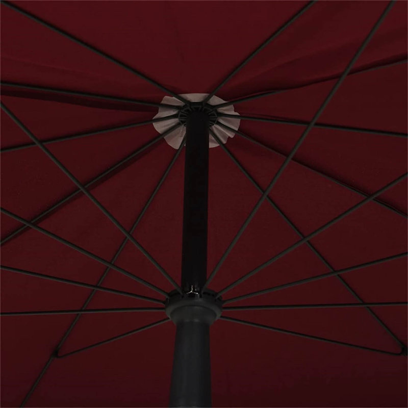 Kaidence 200 cm W X 130 cm D Rectangular Market Parasol, Red