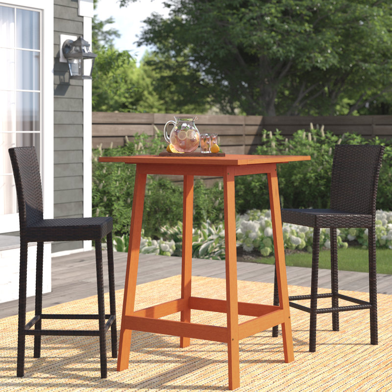 Table de bar Gwenda, Marron