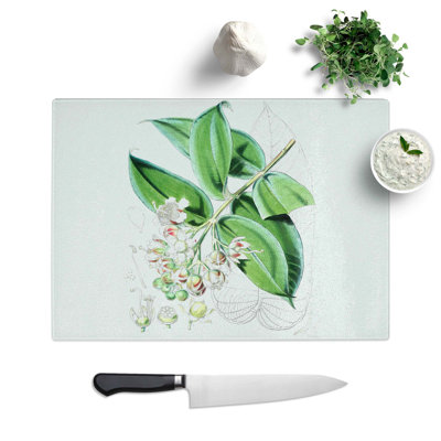 Glass Illustrations of Himalayan Plants by W. H. Fitch Chopping Board
