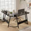 Vanesa 120cm L-Shape Computer Desk Metal Base Corner Gaming Desk Large PC Writing Table-600198817-582713138