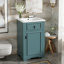 Meuble-lavabo de salle de bain avec lavabo en céramique, tablette réglable et support de rangement fixé à la porte-1927964679