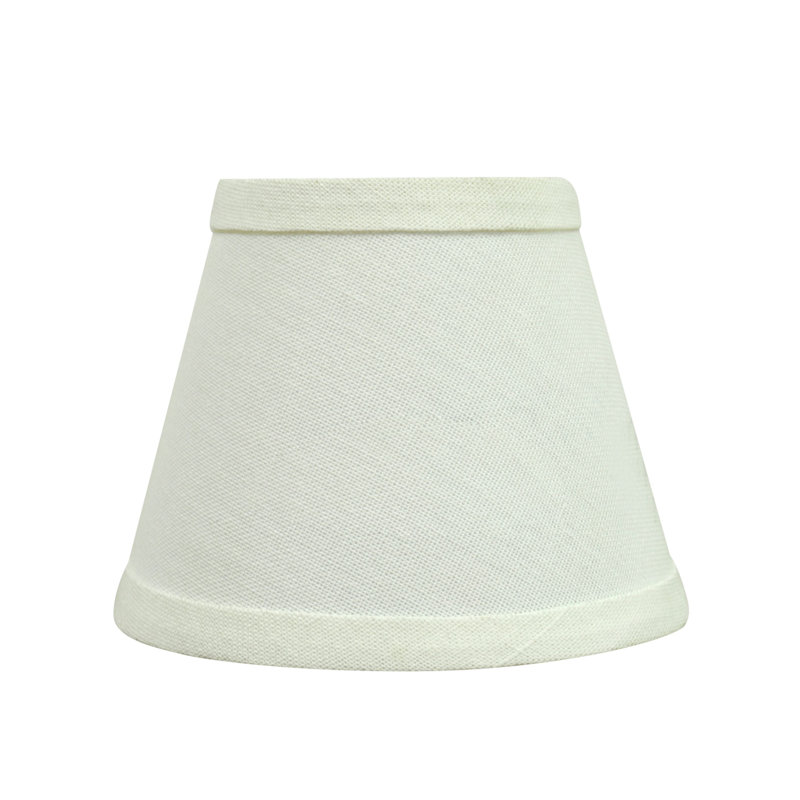 White Linen Empire Chandelier Lamp Shades Set of 5