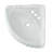 Renovator's Supply Sheffield 26" W Corner Pedestal Bathroom Sink with Overflow, White Vitreous China