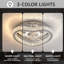 Ventilateur de plafond avec lumières DEL Gonick